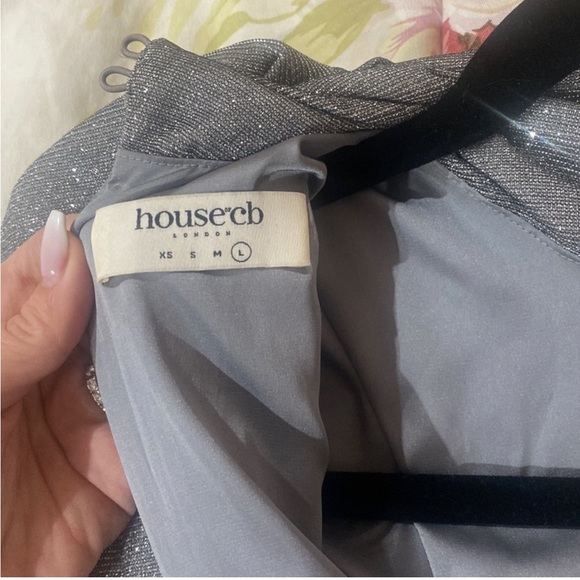 🔥HOST PICK🔥 HOUSE OF CB Irena dress sparkle RUCHED MINI DRESS - Picture 3 of 8